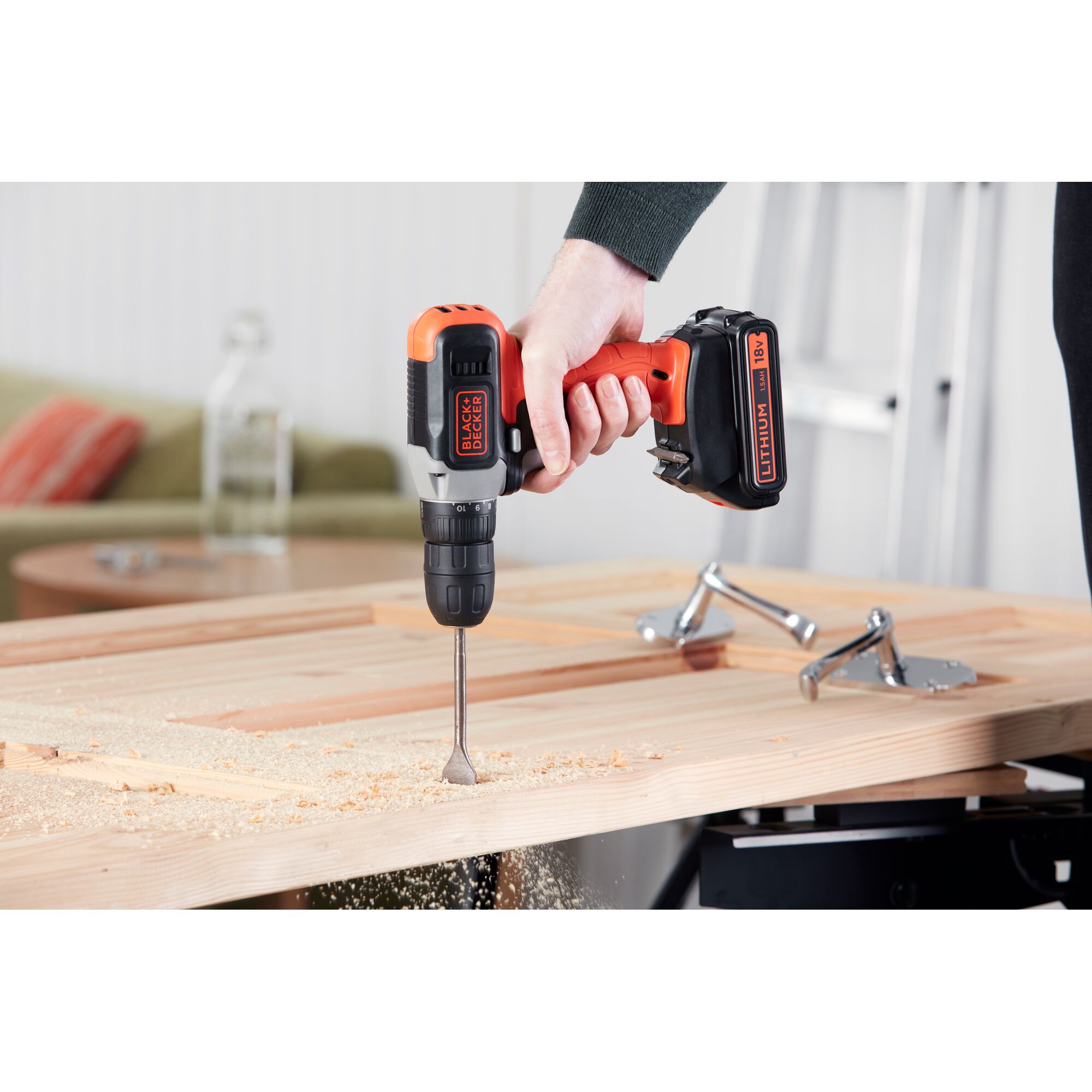 18V POWERCONNECT™ Cordless Drill Driver Kit with 1.5Ah Battery