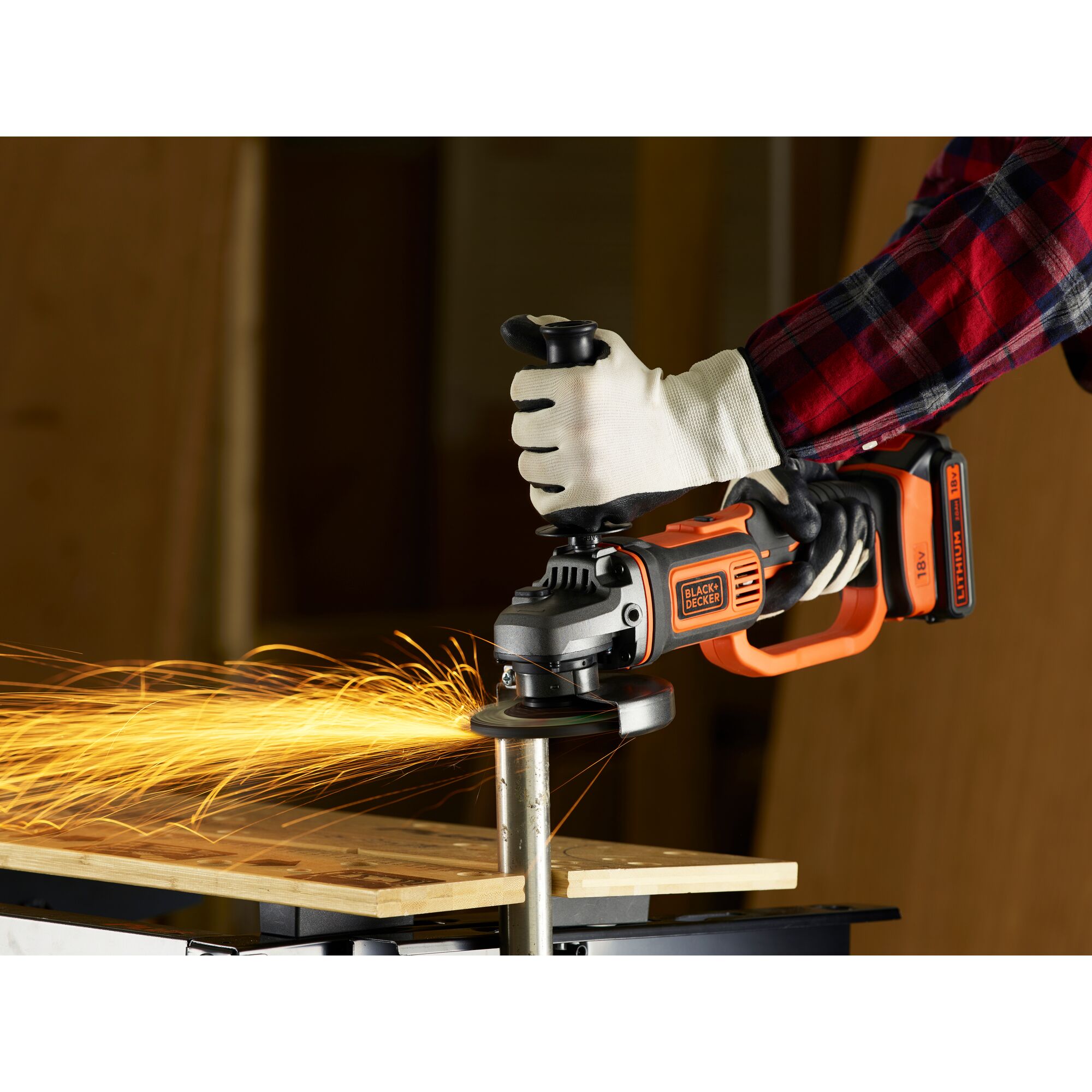 18V POWERCONNECT™ Cordless 125mm Angle Grinder (Tool Only) | BLACK